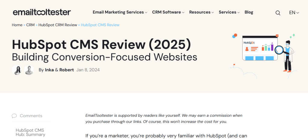 CMS Hub Website Builder 