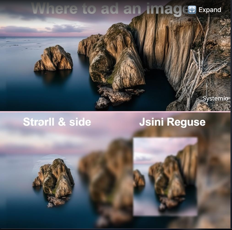 comparison of a correctly sized cover image vs. an image that is too small and blurry or too large and cropped.